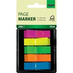 LOT DE 4 - MARQUE-PAGE REPOSITIONNABLE 'Z-MARKER' FILM NEON MINI
