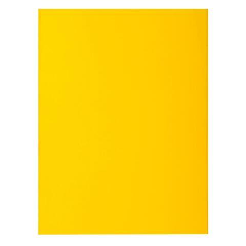 LOT DE 5 - PAQUET DE 50 CHEMISES 2 RABATS ROCK''S 210 - 24 X 32 CM - JAUNE CITRON
