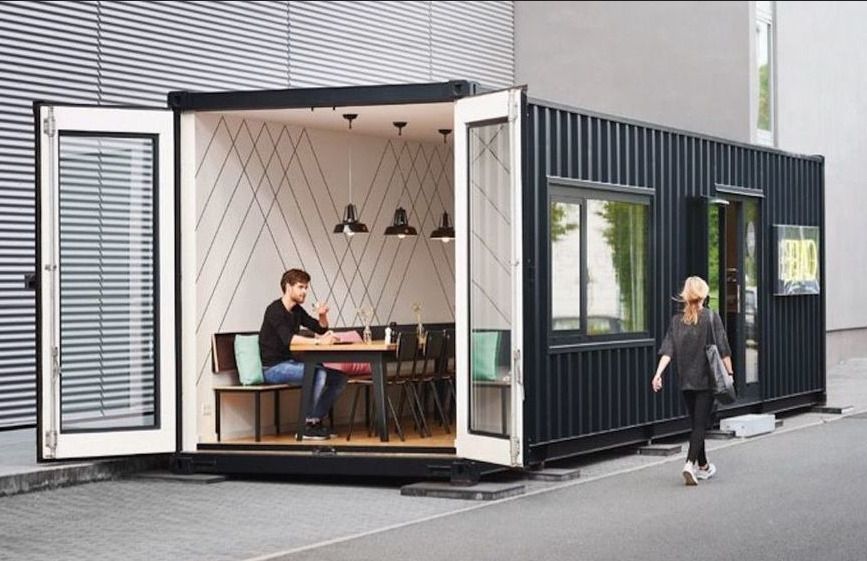 Mini restaurant container 20 pieds - Module aménagé type 1 en container maritime 20 pieds HC_0