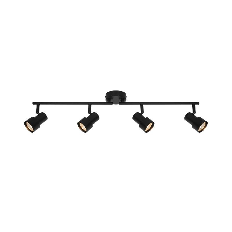 Nordlux Plafonnier Boston 4-rail Métal Noir, H.15,5  IP20  GU10 /  Intérieur - noir métal 5704924024528_0