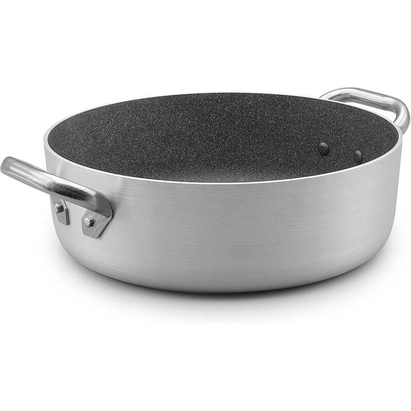 Pentole Agnelli casserole basse ø 28 Shark Skin 2 poignées - aluminium 8007441722159_0
