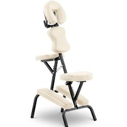 Physa - Physa Wellness & Lifestyle Montpellier Beige Chaise De Massage Assis Pliante Transportable Professionnelle (Cadre : Acier, - 4062859033246_0