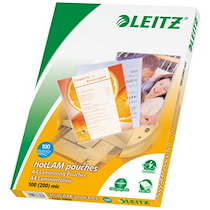 POCHETTE DE PLASTIFICATION, A4, BRILLANT, 250 MICRONS