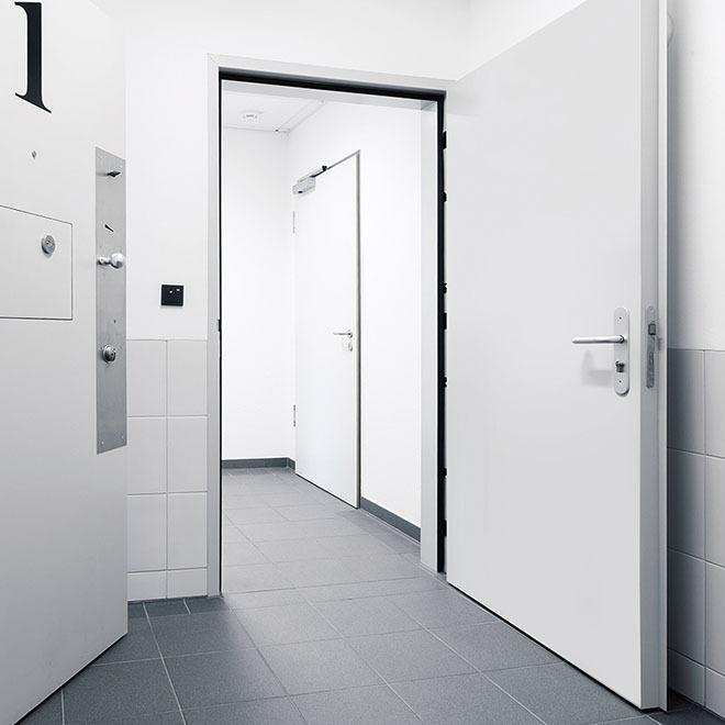 Porte blindée en acier pare-balles DW 64-1 Teckentrup BP - Classe FB4 selon DIN EN 1522_0