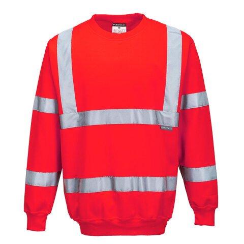 PORTWEST B303 SWEATSHIRT HAUTE VISIBILITÉ ROUGE - TAILLE M