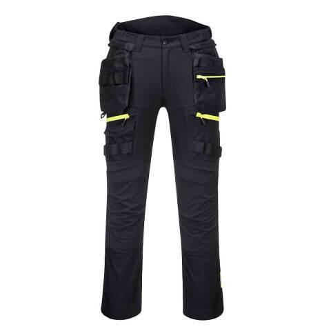 PORTWEST DX452 DX4 PANTALON À POCHE DE HOLSTER DÉTACHABLE POUR FEMMES NOIR - TAILLE 26 - STANDARD