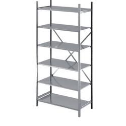 Rayonnage d'archives éco - galvanisé - profondeur 30 cm - capacité 105 kg par niveau_0