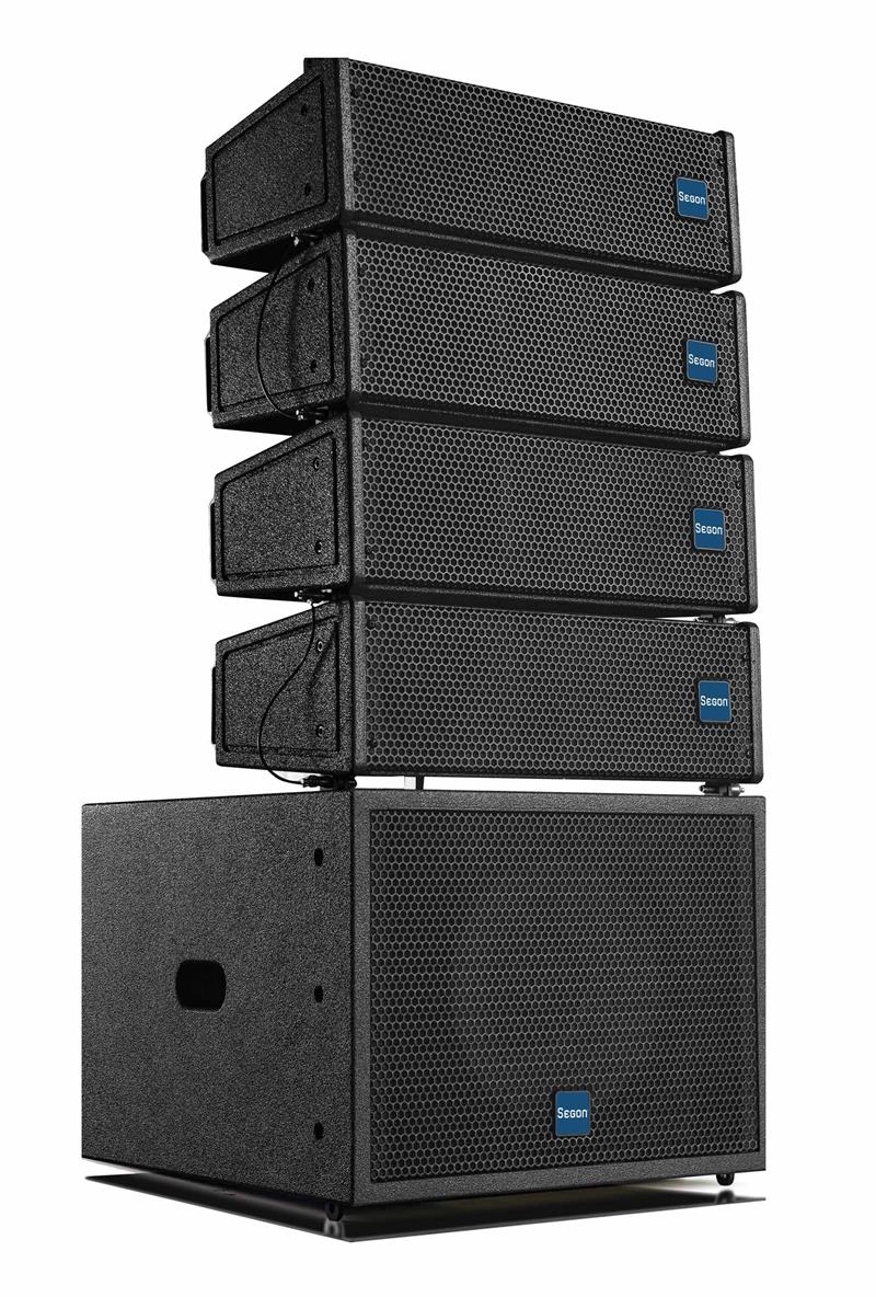 Système Line Array amplifié forte puissance - JS-LINEA avec enceintes compactes passives et subwoofer intégré_0
