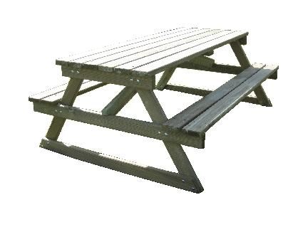 TABLE BANCS BOIS OUNA 200 CM - MANUTAN COLLECTIVITÉS