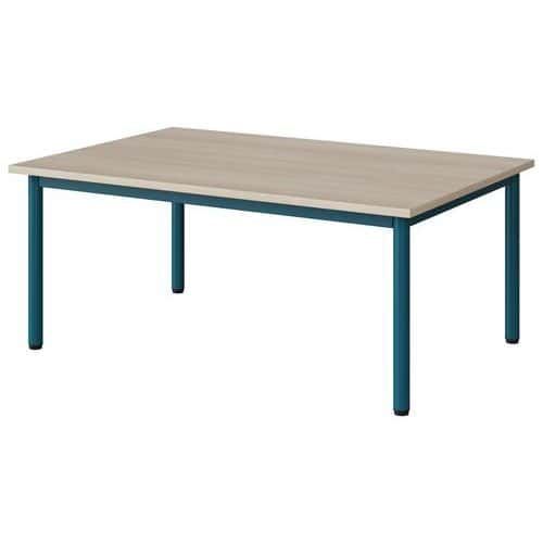 TABLE MALIBU 120X80 T1 4P STRA ABS ACACIA/BLEU 5025
