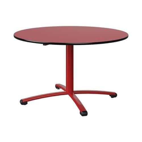 TABLE MALIBU Ø 120 T5 PC STRA ROUGE U321/NOIR ROUGE 3020