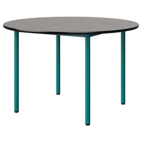 TABLE MALIBU Ø 120 T6 4P STRA BÉTON F186/NOIR BLEU 5018