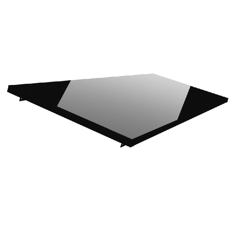 Tablette base pour gondole RUN - L150xP62xH5,8cm - noir_0