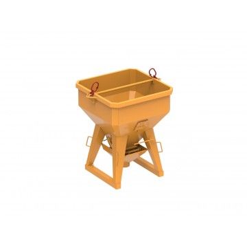 TI PF Bennes à béton - droite avec cône anti-souillure et tuyau de 3m_0