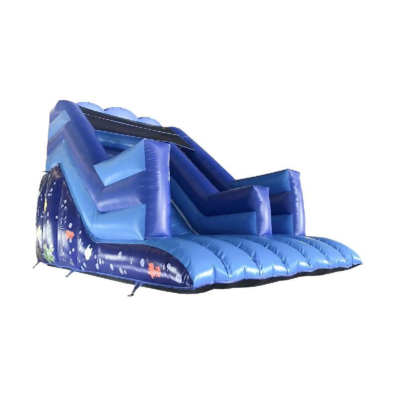 Toboggan gonflable La Vague Bleue - 6x4x4,5m - Décorations marines - Réf. TBG17-RB_0