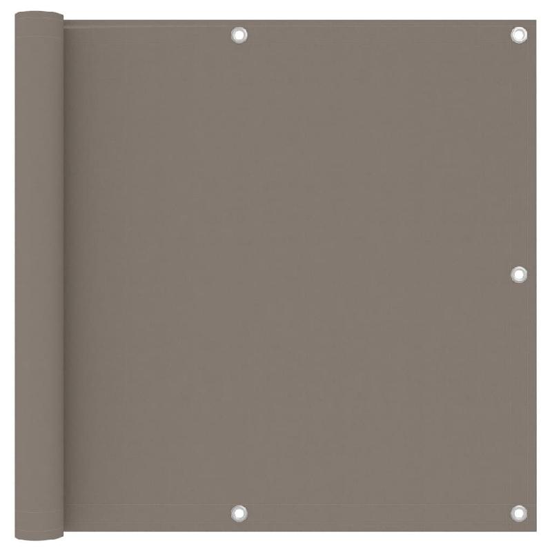 VidaXL Écran de balcon Taupe 90x400 cm Tissu Oxford Modèle Patio Contemporain - beige 134989_0