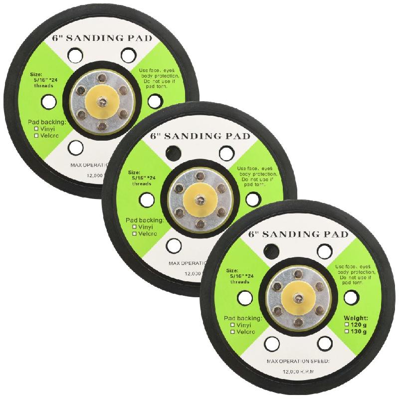 Vidaxl disques abrasifs avec 6 trous 3 pcs 15 cm 142722_0