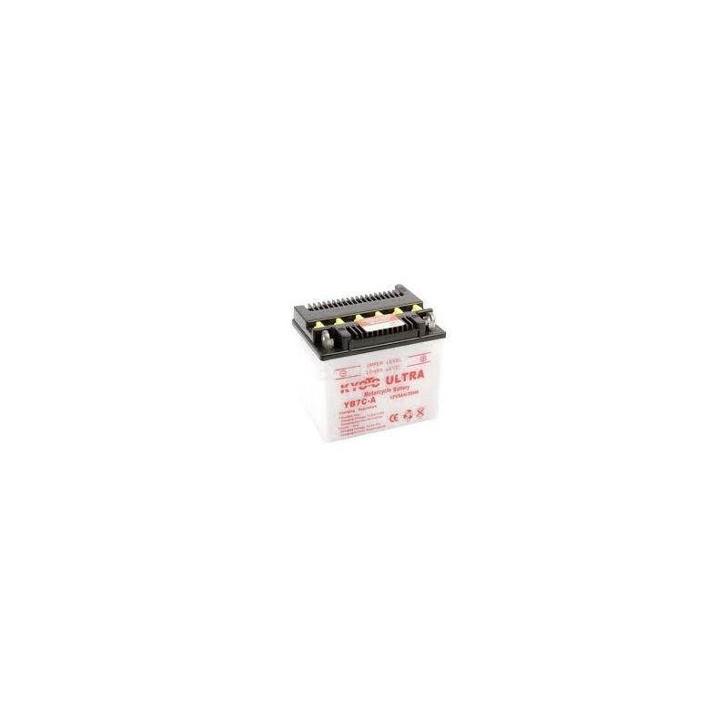 Batterie de démarrage moto 12V 8Ah - YB7C-A / CB7C-A - Plomb ouvert - Marque Kyoto ou équivalent_0