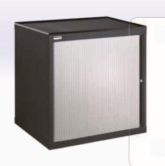 Armoire pour machine - 81.247.200 - 2 rayons extensibles et rideau - Hauteur 817 mm_0