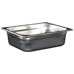 Bac Gastro Inox AISI 304 GN 1/2 Plein H. 100 mm - Gastroland - 3701666001680_0