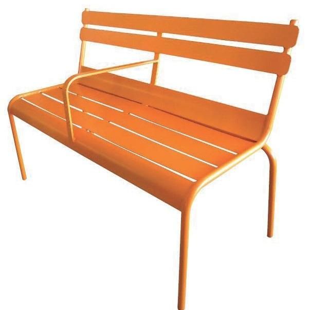 Banc public en acier - BOTANIQUE - classique, 1170mm, extérieur et intérieur_0