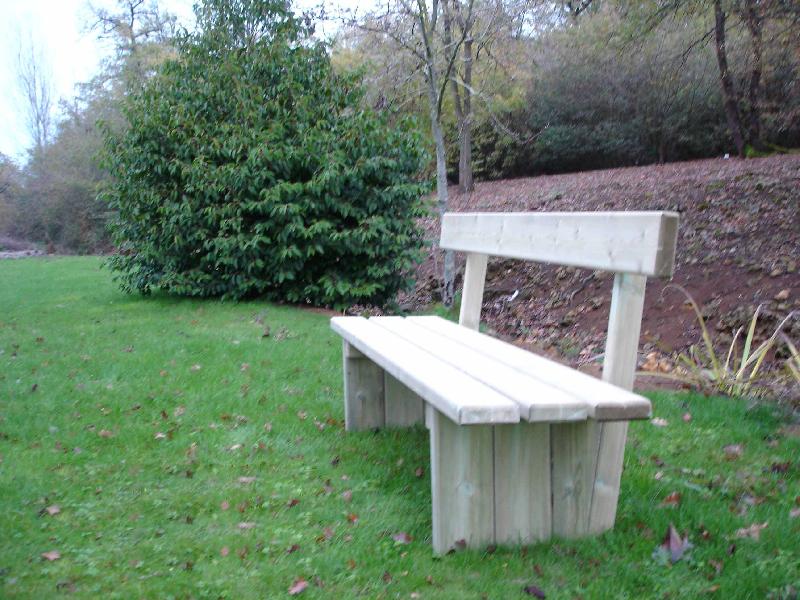 Banc public en bois cdirect-pro simple_0