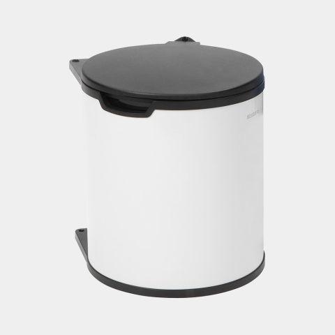Built-in Bin -15 litres - White - Poubelle encastrable de 15L Brabantia Blanc avec ouverture automatique et sacs adaptés inclus_0