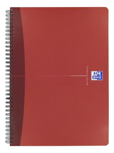 LOT DE 5 - CAHIER SPIRALE OXFORD ESSENTIALS A4 21 X 29,7 CM - PETITS CARREAUX 180 PAGES - COULEURS ASSORTIES
