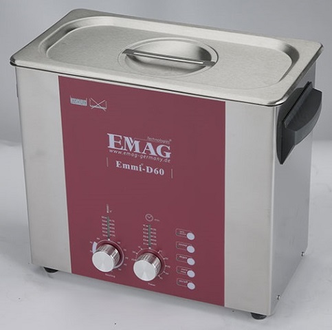 Cuve ultrason industriel - capacité 6 litres - version digitale avec panier et couvercle inclus - EMAG H60_0
