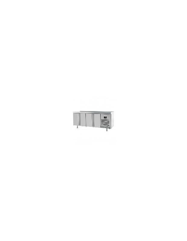 Desserte réfrigérée positive 4 portes - Inox AISI304 - 510 litres - Infrico Réf BMPP2500IISD_0