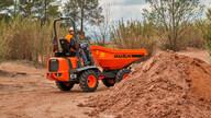 Dumper - D201AHG - Ausa - Capacité 2000 kg - Benne Rotative 1337L - Moteur Kubota 18.5 kW_0