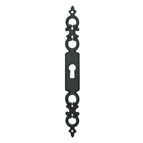ENTRÉE RÉGENCE - EN ZAMAK - 185 X 21 MM - NOIR CADAP