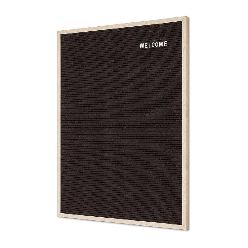 Exposiciónate Tableau Noir à Lettres 60 x 80 cm avec Cadre en Bois LEB60x80 - marron Bois manufacturé 8596052137860_0