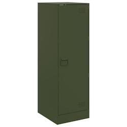 Helloshop26 - Buffet bahut commode armoire meuble de rangement organisateur cuisine salle de séjour salon olive 34,5 x 39 x 107 cm 02_0036571 - 30002_0