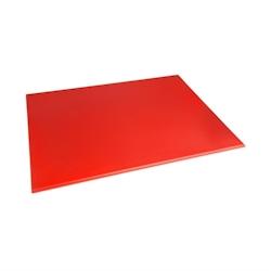 Grand planche à découper haute densité Hygiplas - rouge plastique J011_0