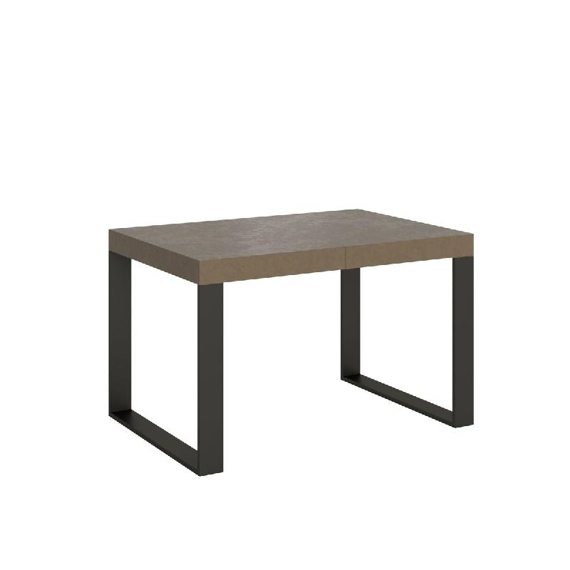 Itamoby Table extensible Tecno 120/380x90 cm gris tourterelle avec pieds anthracite - beige 8050598907085_0