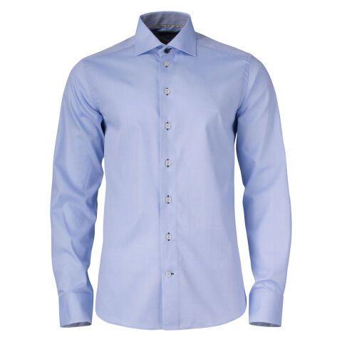 J.HARVEST & FROST YB51 TWILL CHEMISE REGULAR FIT HOMMES BLEU CIEL/MARINE - TAILLE XXXXXL