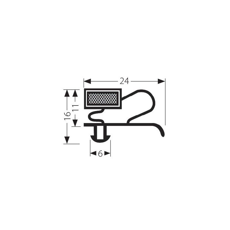 Joint JCAB104G - Gris, vendu sur mesure pour chambre froide_0