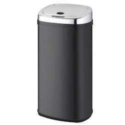 Kitchen Move Poubelle de cuisine automatique 42L LARGO Noir brillant en acier INOX avec cerclage - noir 3760119733660_0