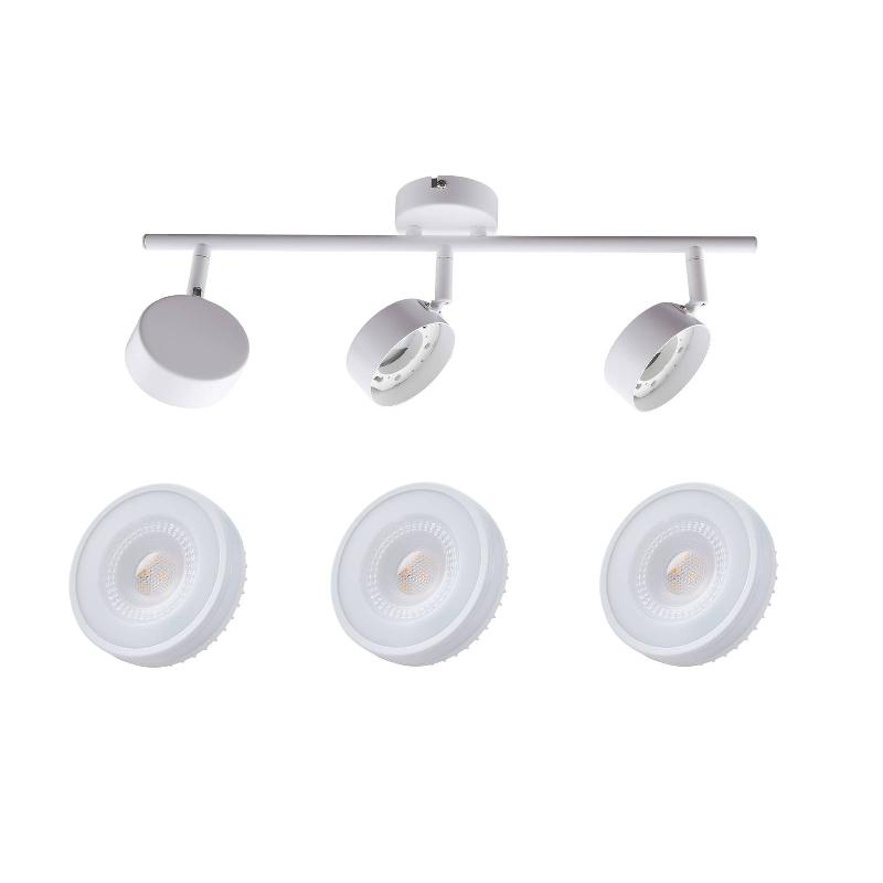 LINDBY SPOT JYLA, BLANC, 2.700 K, À 2 LAMPES, GX53