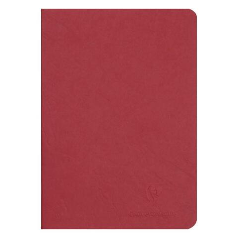LOT DE 5 - CAHIER PIQUÉ AGE BAG A5 96 PAGES UNI - ROUGE