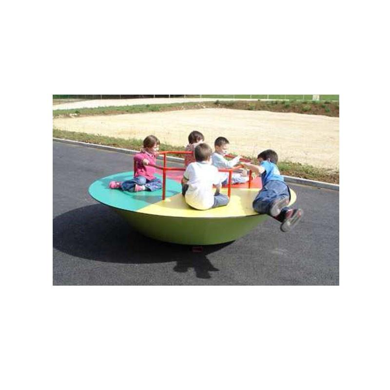 MANÈGE TOURNIQUET 3 COULEURS - Fabrication Française - Pour Enfants de 3 à 10 Ans_0