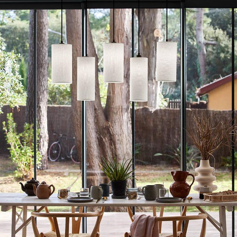MARKET SET COSINESS SUSPENSION 5 LAMPES, LINÉAIRE