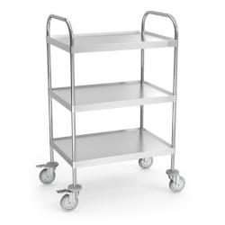 MOBINOX-Chariot de service avec 3 plateaux 835x615x1275 mm. - argenté inox 8434029622233_0