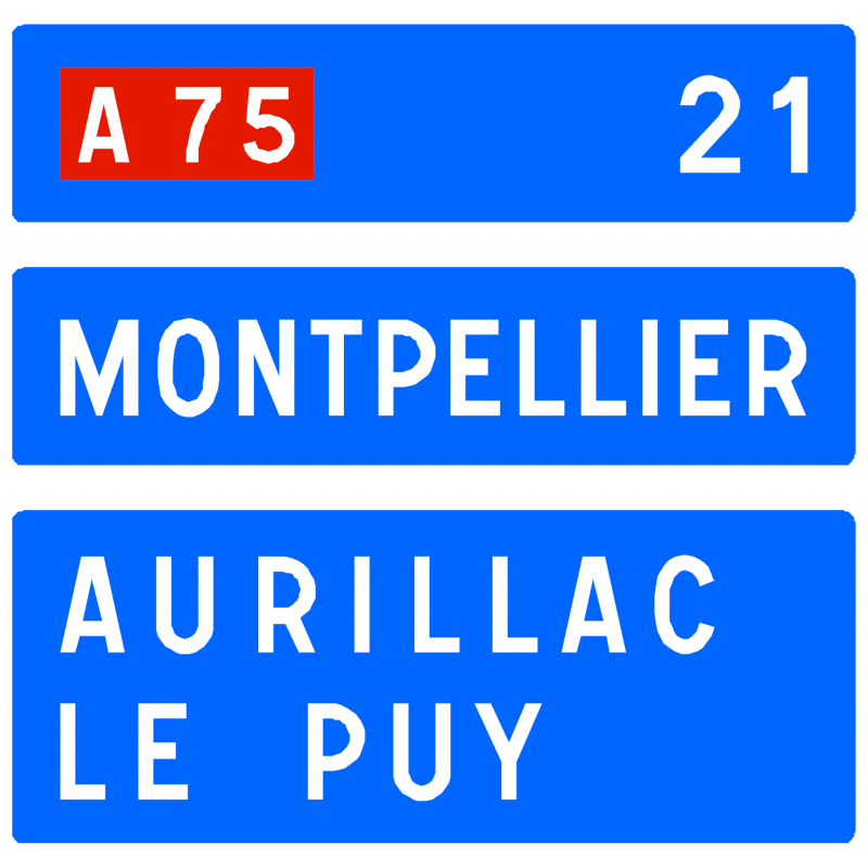 Panneau directionnel D63d - bifurcation autoroutière_0