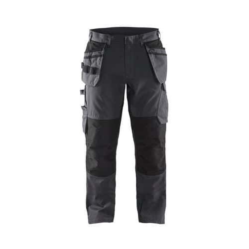 PANTALON DE TRAVAIL MAINTENANCE AVEC POCHES FLOTTANTES GRIS/NOIR C60 - BLAKLADER