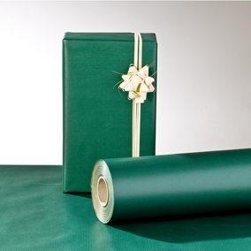 Papier kraft vergé vert foncé - 0,70x100 m - Emballage cadeau et protection produit_0
