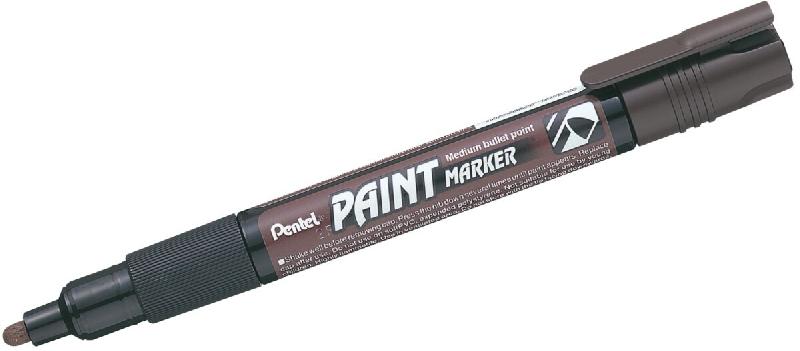 Pentel Paint Marker Marqueur peinture couvrante à Pointe conique moyenne Marron - marron plastique MMP20-EO_0
