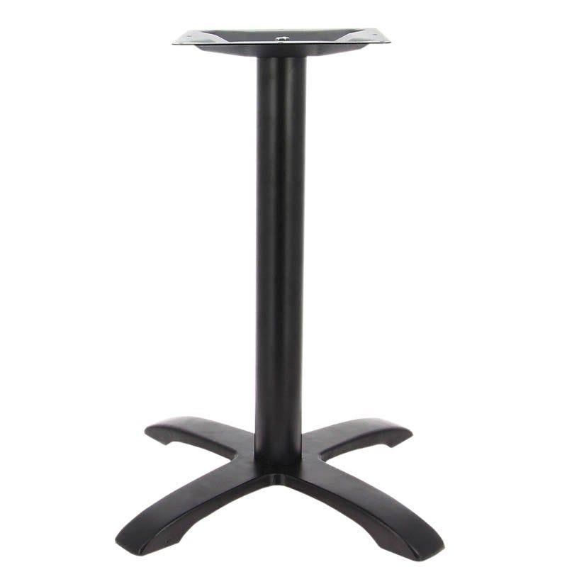 Piètement Détroit Ht72 en acier noir pour table intérieure 70x70, Ø70cm maxi_0