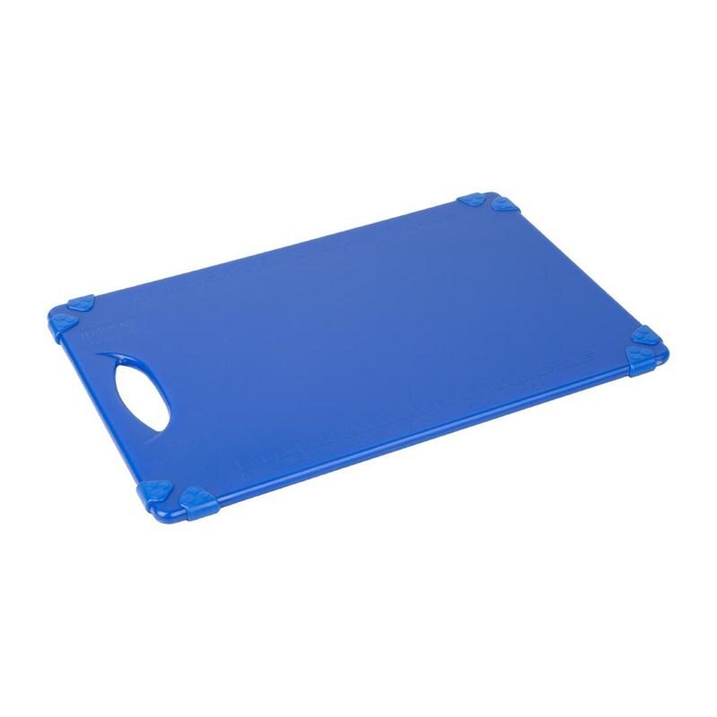 Planche à découper antidérapante professionnelle bleue - HYGIPLAS - 5050984770708_0